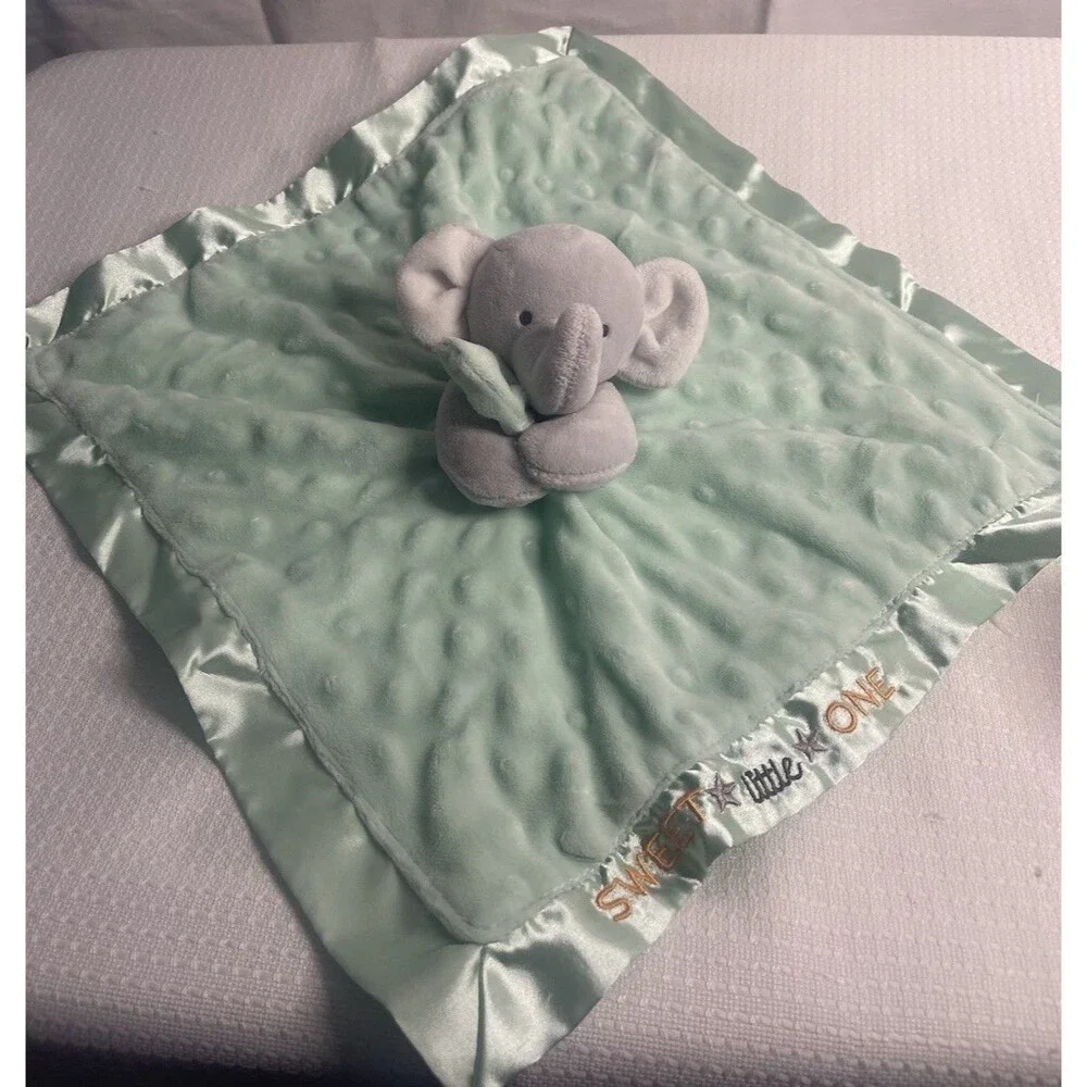 Elephant Lovey Child of Mine Carters Security Blanket Sweet Little One Rattle EC